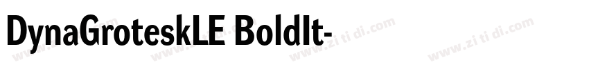 DynaGroteskLE BoldIt字体转换 DynaGroteskLE BoldIt字体转换